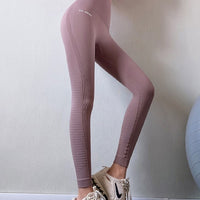 High Waist Yoga Pants Women's Belly Tight Peach Hip Exterior Stretch Sports Pants