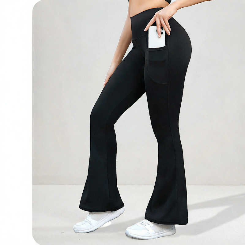 Yoga Flared High-Waisted Pants